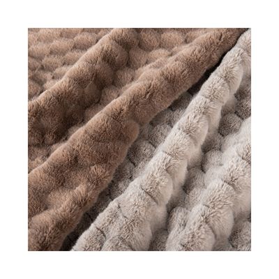 100% de poliéster Design Soft Rabbit Fur Fabric False Fur para vestuário/textil doméstico/tapete