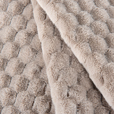 100% de poliéster Design Soft Rabbit Fur Fabric False Fur para vestuário/textil doméstico/tapete