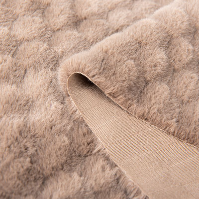 100% de poliéster Design Soft Rabbit Fur Fabric False Fur para vestuário/textil doméstico/tapete