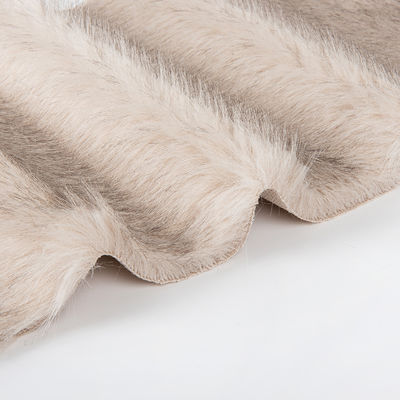 70-80 mm comprimento de pilha cabelo acrílico tippy tingimento tecido sintético de pele para casaco de inverno