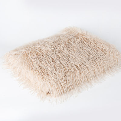 70-80 mm comprimento de pilha cabelo acrílico tippy tingimento tecido sintético de pele para casaco de inverno